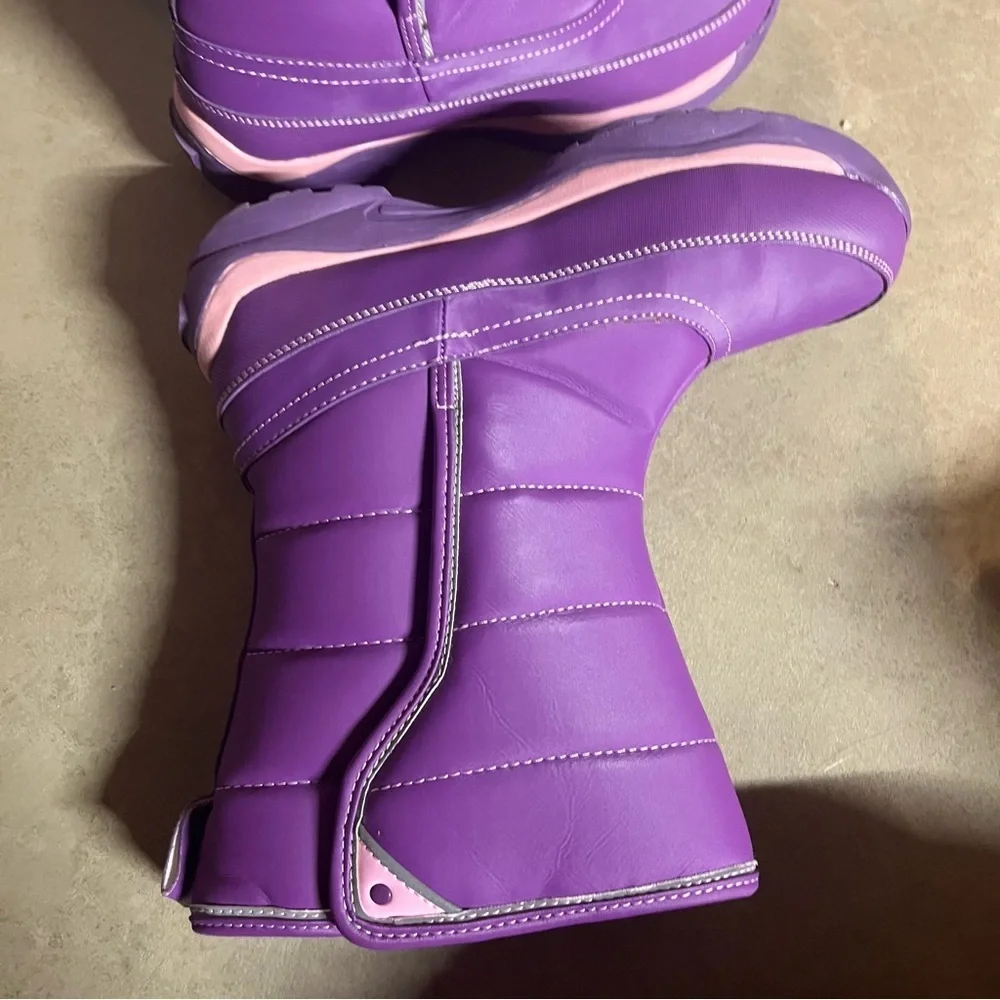 LANDS’ END GIRLS SNOW FLURRY BOOTS YOUTH SZ 5 NEW Purple Thermolite